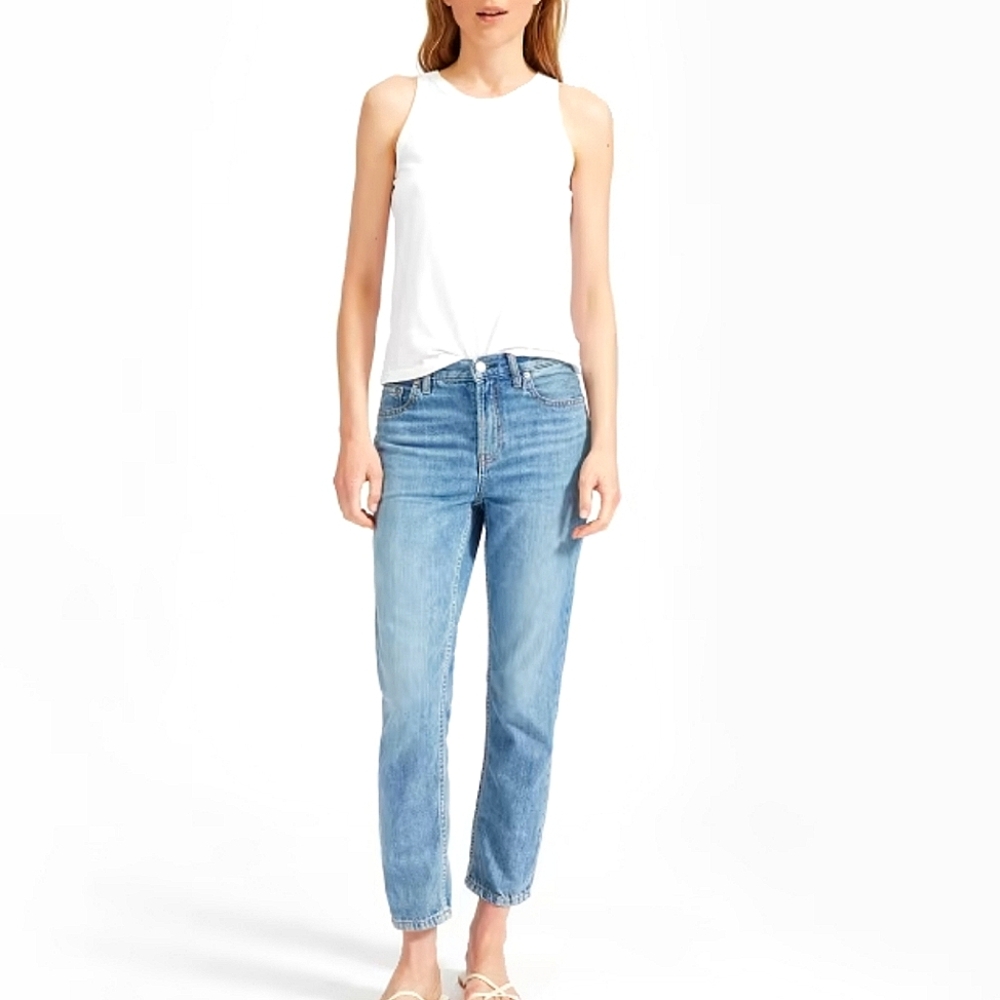Everlane Women Straight Leg Jeans in Light Blue